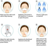 4-in-1 Blackhead Remover Vacuum – Electric Pore Cleaner with Adjustable Suction & Interchangeable Heads - Facial Device for Men & Women (Blue) (POWER CELL (AA) BATTERY INCLUDED)