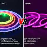 USB RGB Neon LED Strip Light 5m – Smart App & Remote Controlled